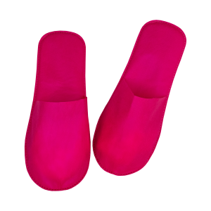 Тапочки одноразовые Стандарт Ультра с закрытым мысом 5мм красные