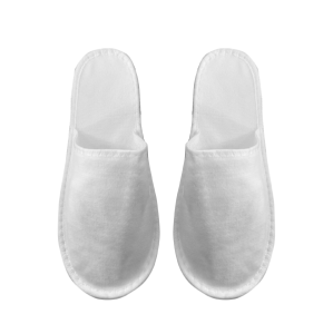 16775_Тапки закрытый мыс махра белая Эконом