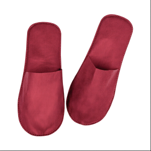 Тапочки одноразовые Стандарт Ультра с закрытым мысом 5мм бургунди