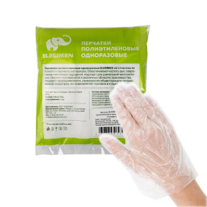 Перчатки полиэтиленовые одноразовые прозрачные Стандарт M