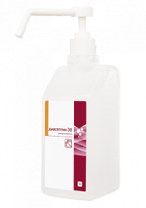 Кожный антисептик Диасептик-30 (1 л) с дозатором 1/12